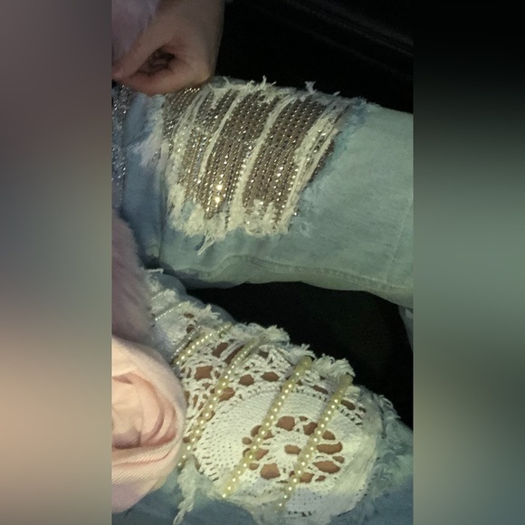 Refurbished with own design Bardot jeans - Picture 8 of 12